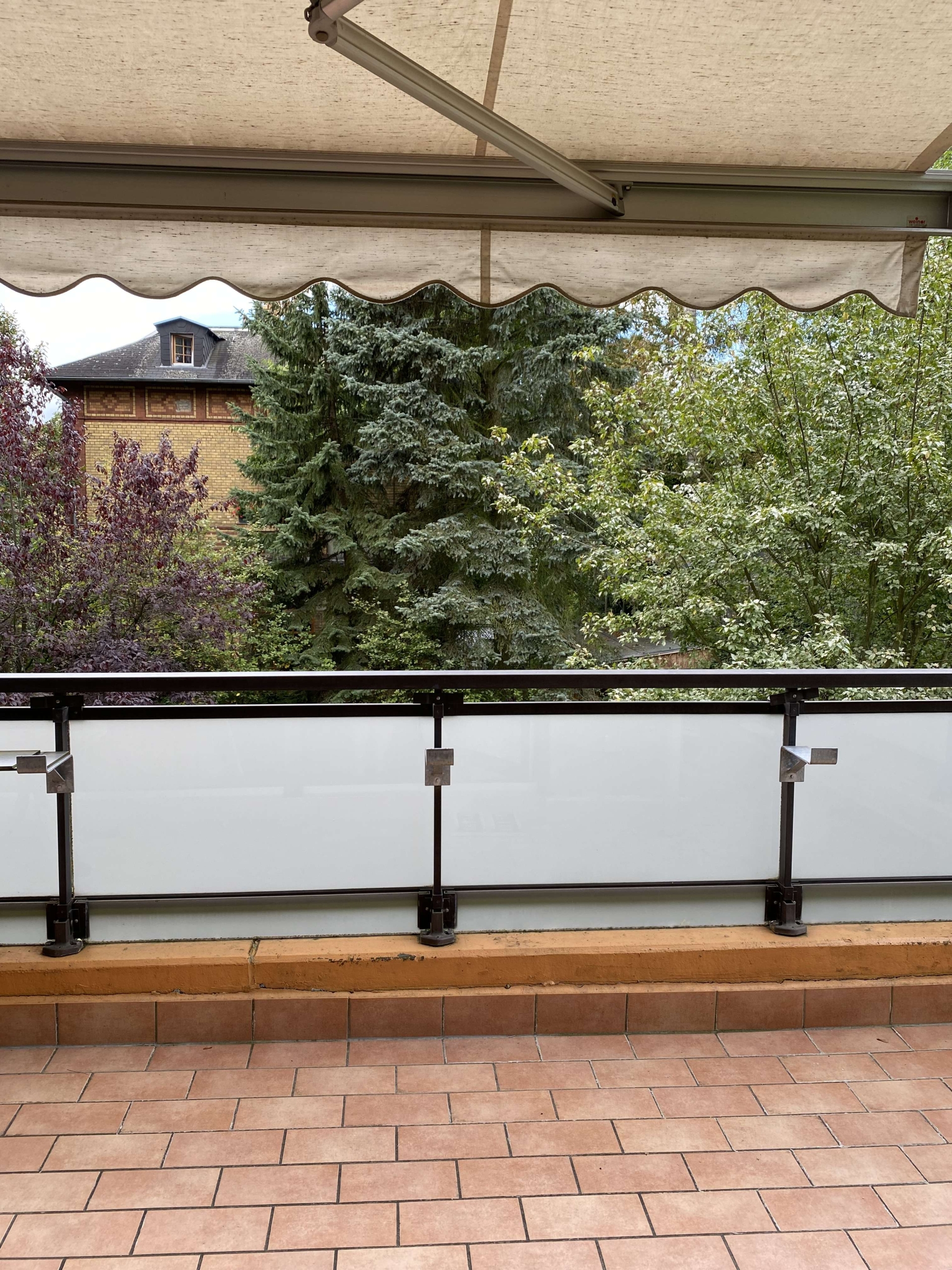 Ausblick Balkonterrasse